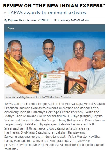 The New Indian Express press clipping